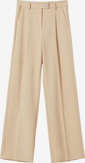 Bershka Pleat-front trousers in Sand, Item view