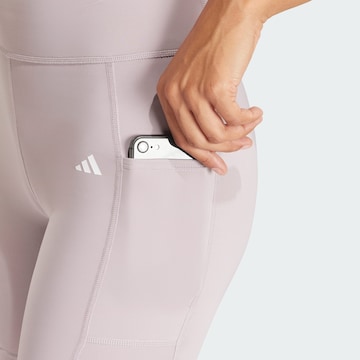 ADIDAS PERFORMANCE Skinny Παντελόνι φόρμας 'Optime' σε λιλά