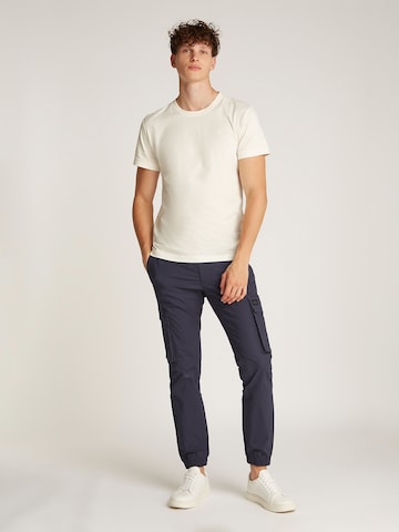 Calvin Klein Jeans Tapered Cargobyxa i blå