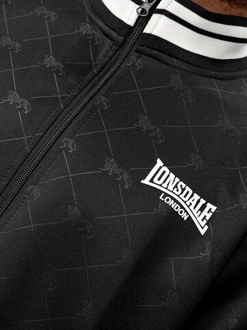 LONSDALE Tracksuit 'Ashwell' in Black