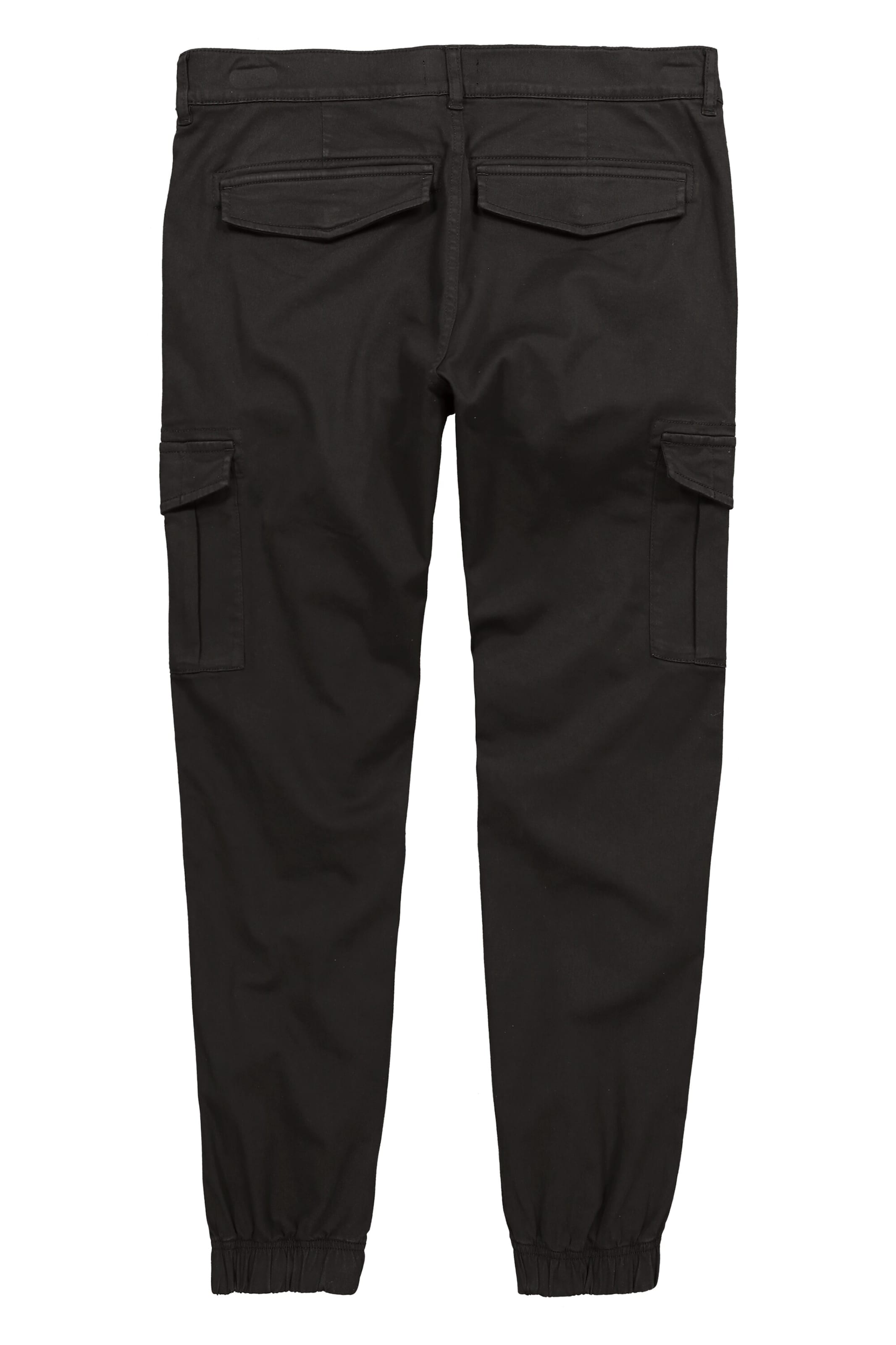 Men Plus Regular Cargo trousers in Black