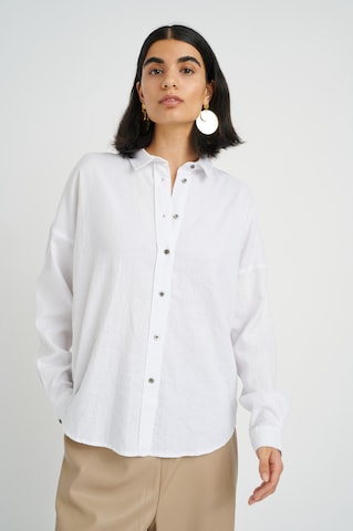 InWear Blouse 'Amos' in Wit: voorkant