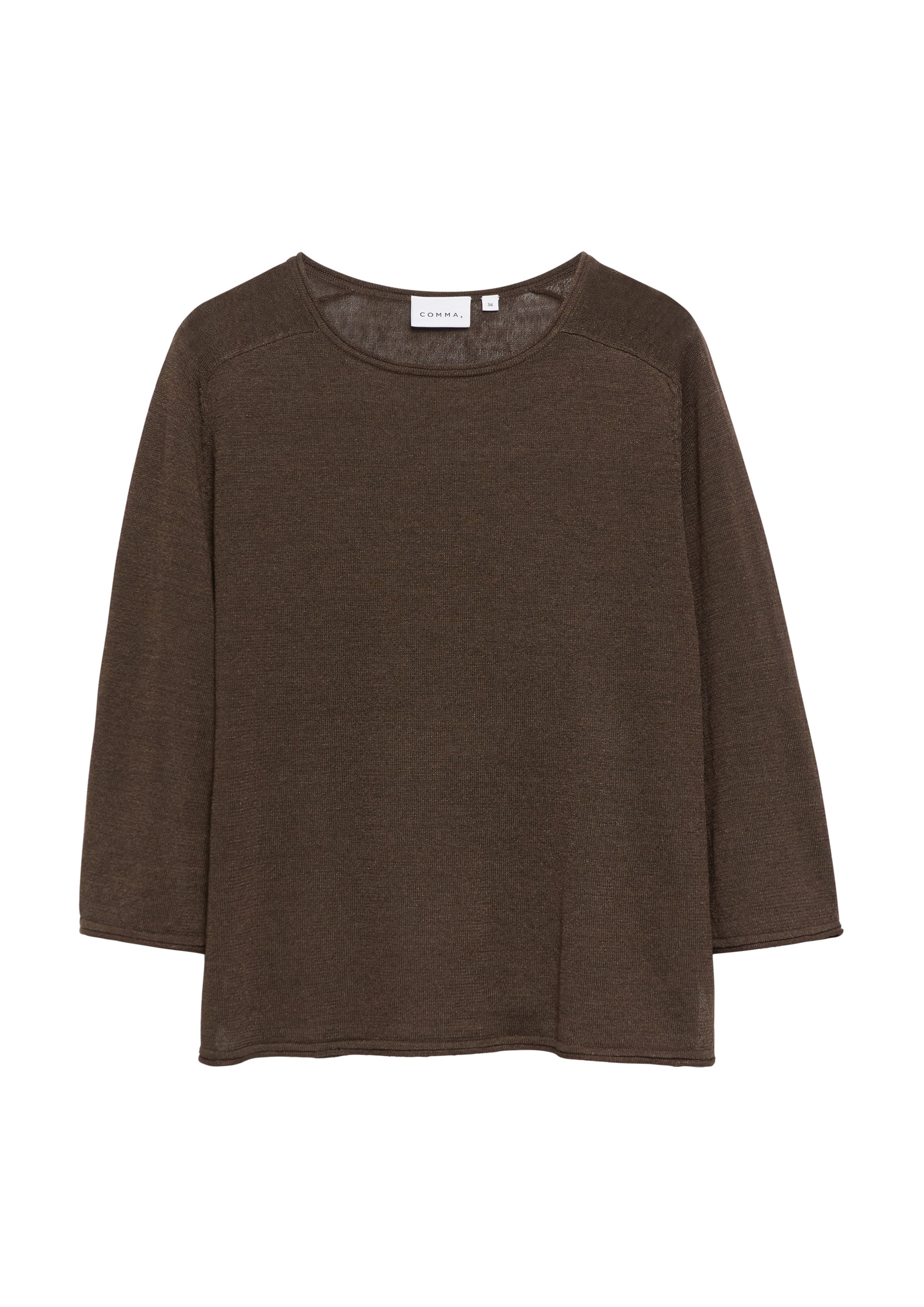Pull-over COMMA en marron : devant