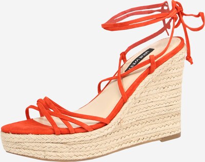 Nine West Sandaler med rem 'HAVEFUN' i mørkeorange, Produktvisning