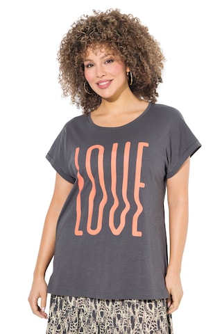 Ulla Popken Shirt in Grijs: voorkant