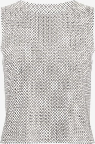 PIECES Top 'Paige' in White: front