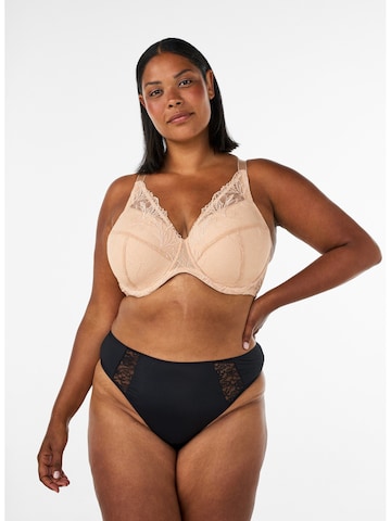Devoted by Zizzi Classic Bra in Beige