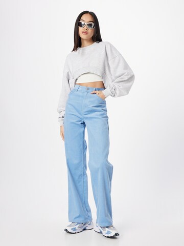 Monki Wide Leg Hose in Blau