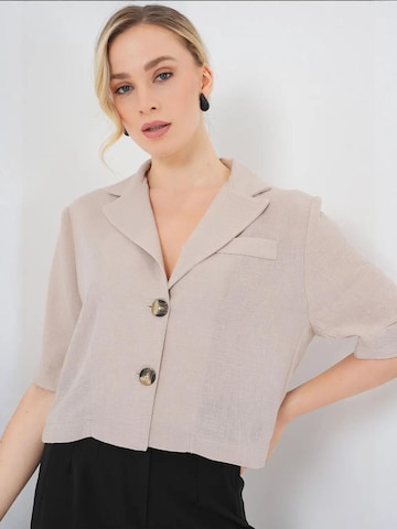 Bigdart - Blazer em bege: frente