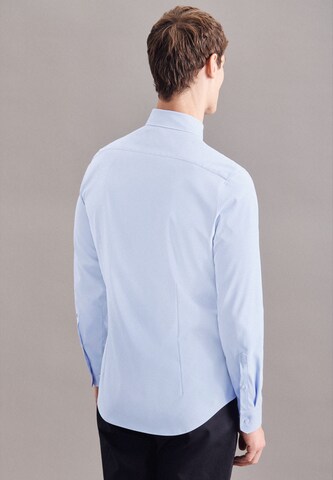 SEIDENSTICKER Slim Fit Hemd in Blau