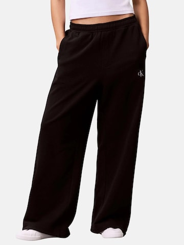 Calvin Klein Normalny krój Spodnie w kolorze czarny