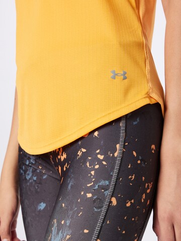 UNDER ARMOUR Performance Shirt 'Speed Stride 2.0' in Yellow