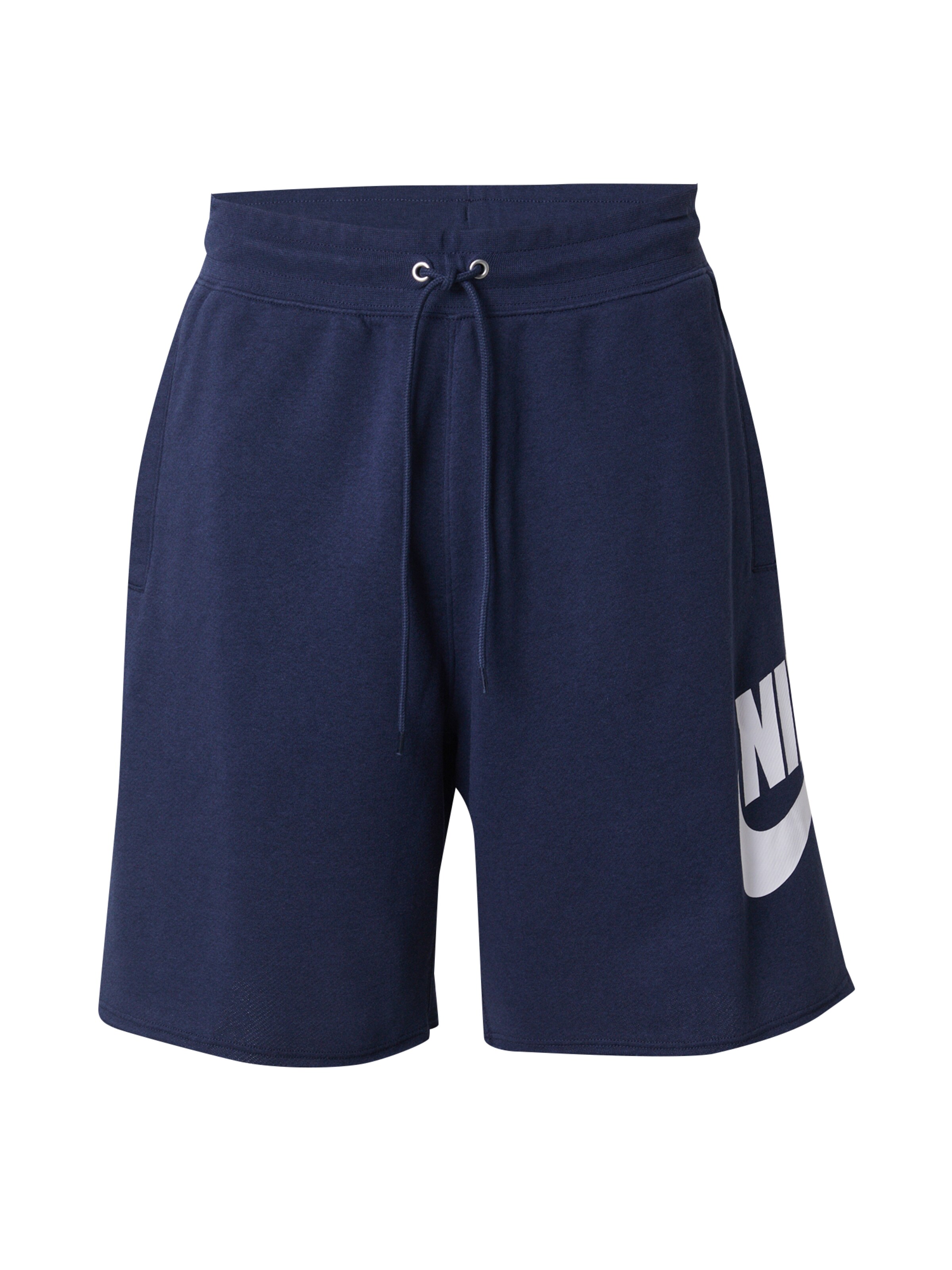 mėlyna Nike Sportswear Laisvas Kelnės 'CLUB ALUMNI': priekis