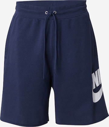 Nike Sportswear Штаны 'CLUB ALUMNI' в Синий: спереди
