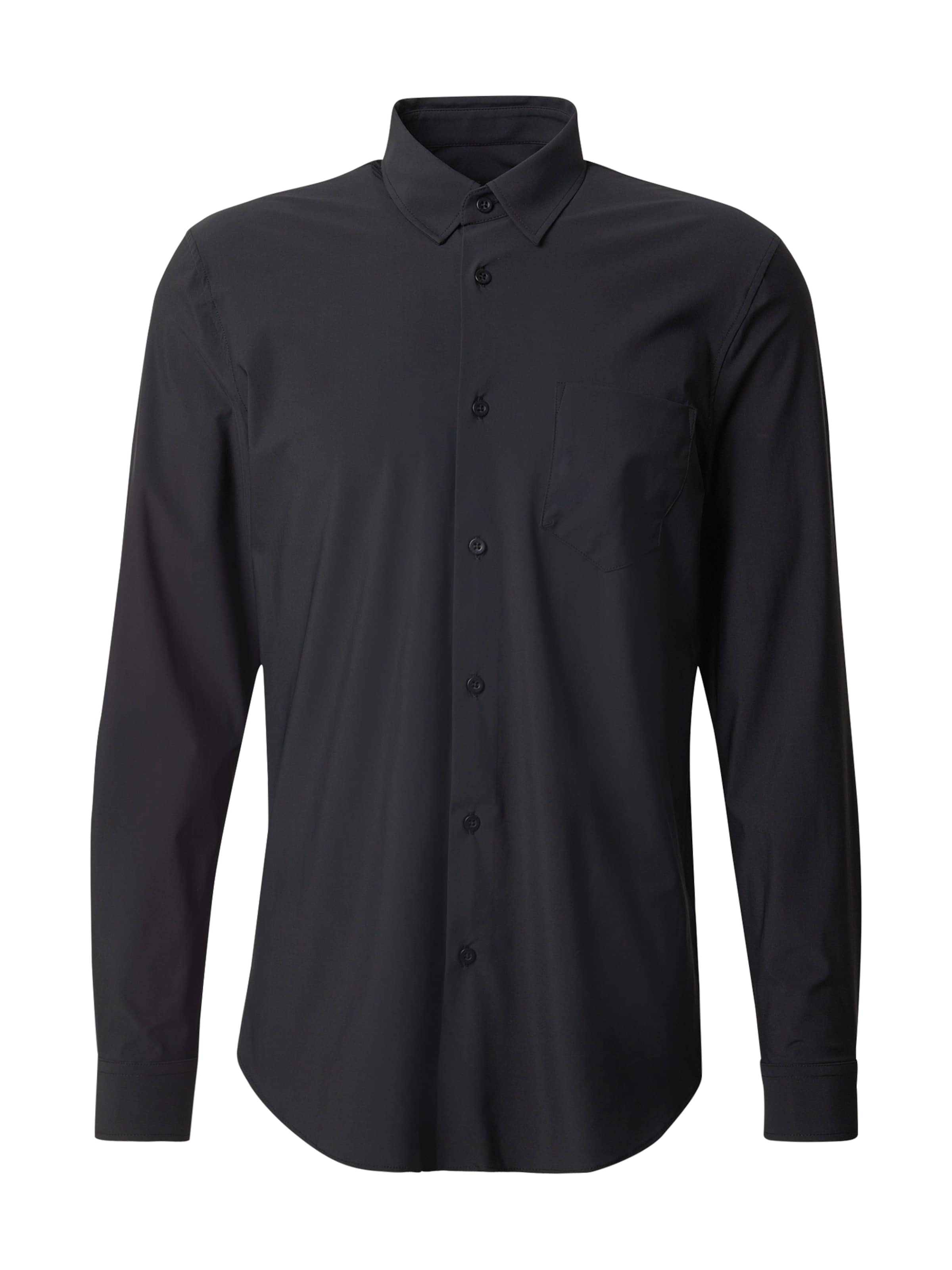 Regular fit Cămașă 'SUNSET TECH' de la GUESS pe negru: față