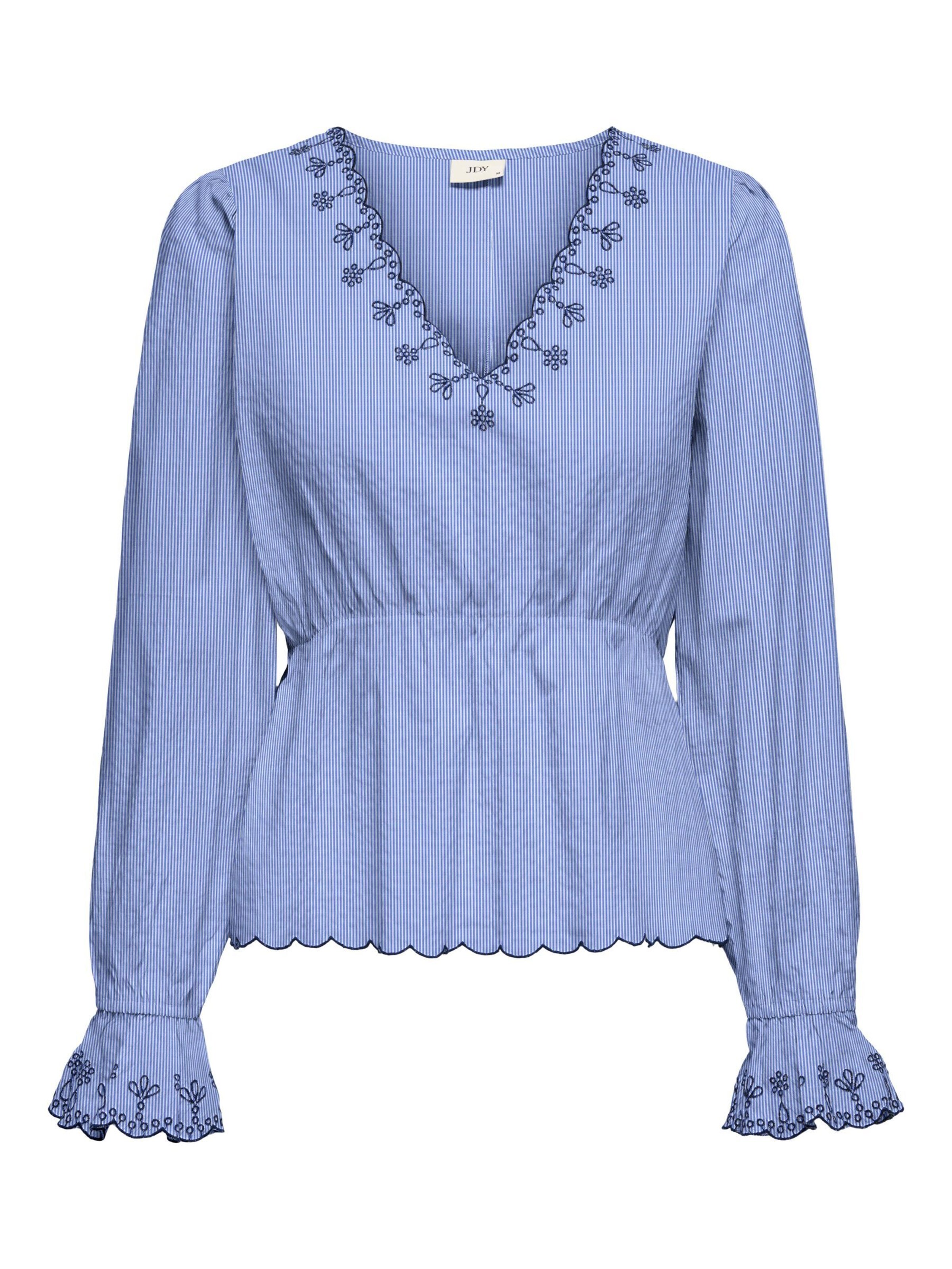 JDY Bluse 'JDYSAVANNAH' in Blau: Vorderseite
