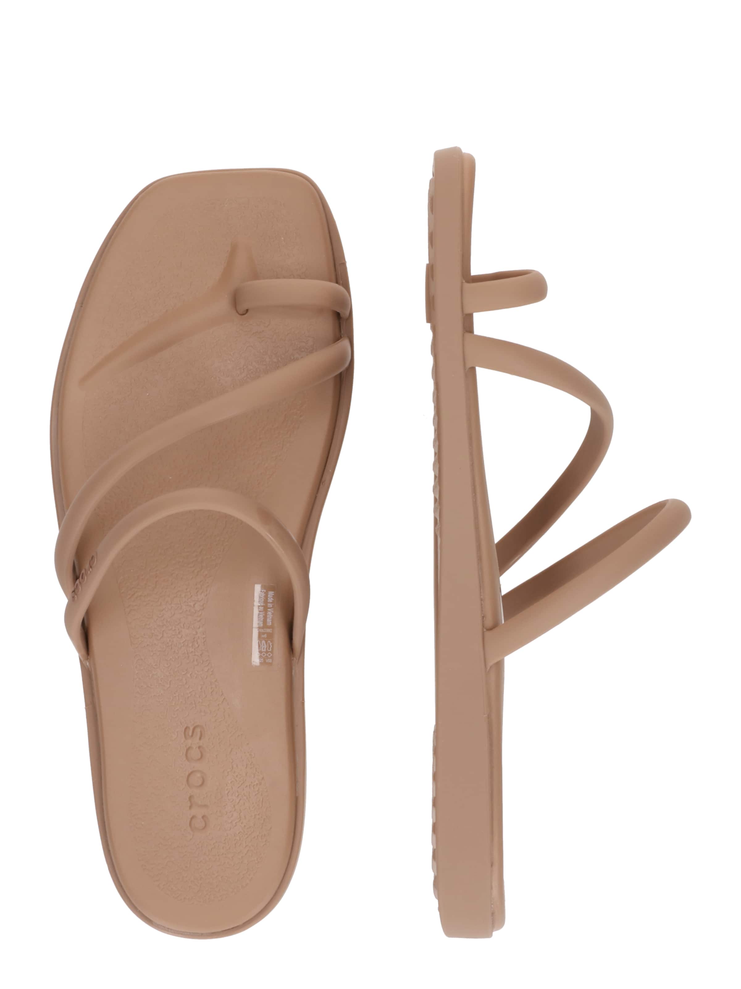 Crocs Босоножки через палец 'Miami' в Коричневый