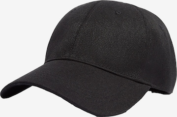 Bershka Cap in Black: front