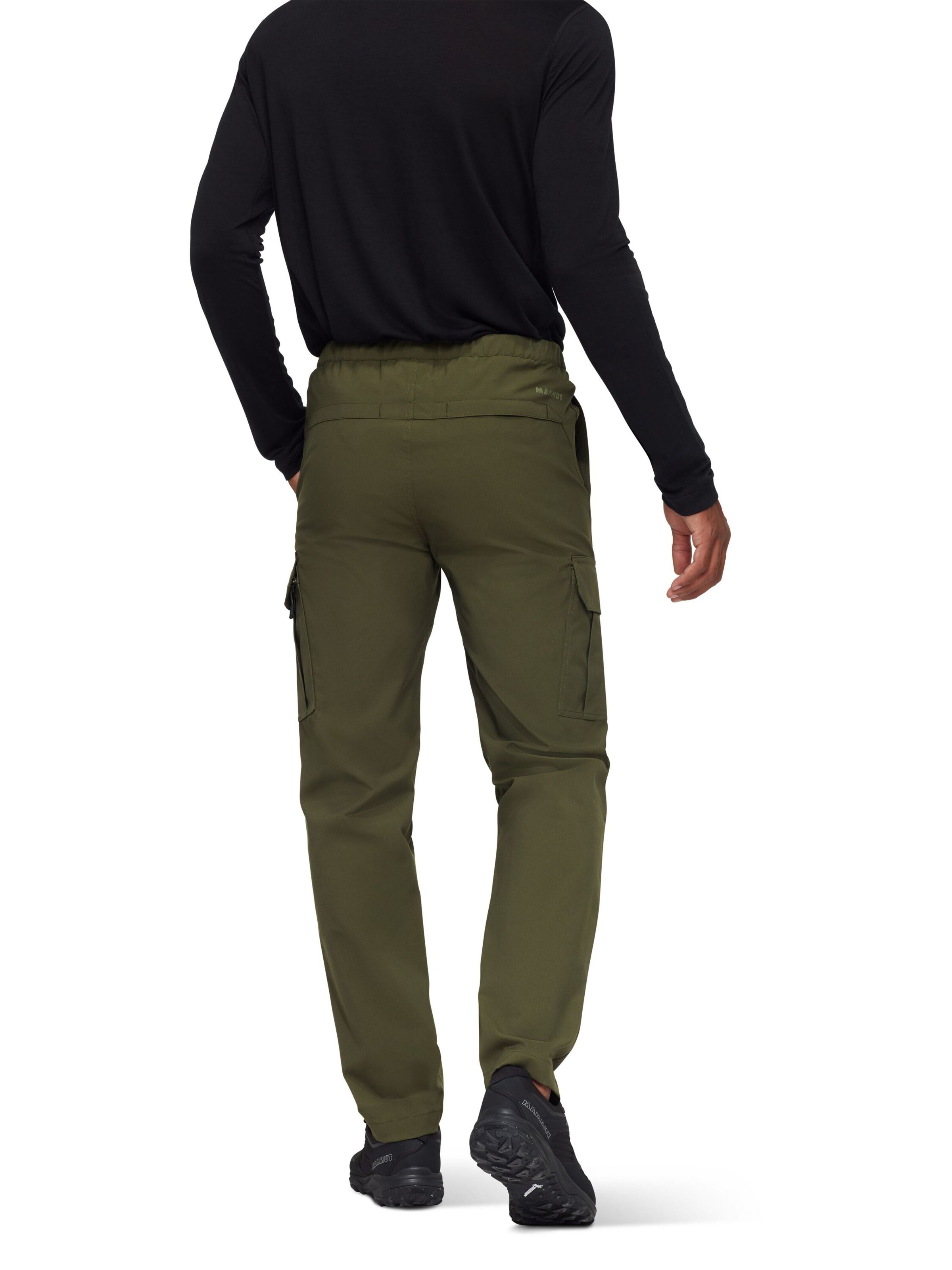 MAMMUT Regular Outdoor Pants in Green