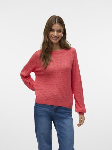 Pull-over 'VMNew Lexsun' VERO MODA en orange : devant