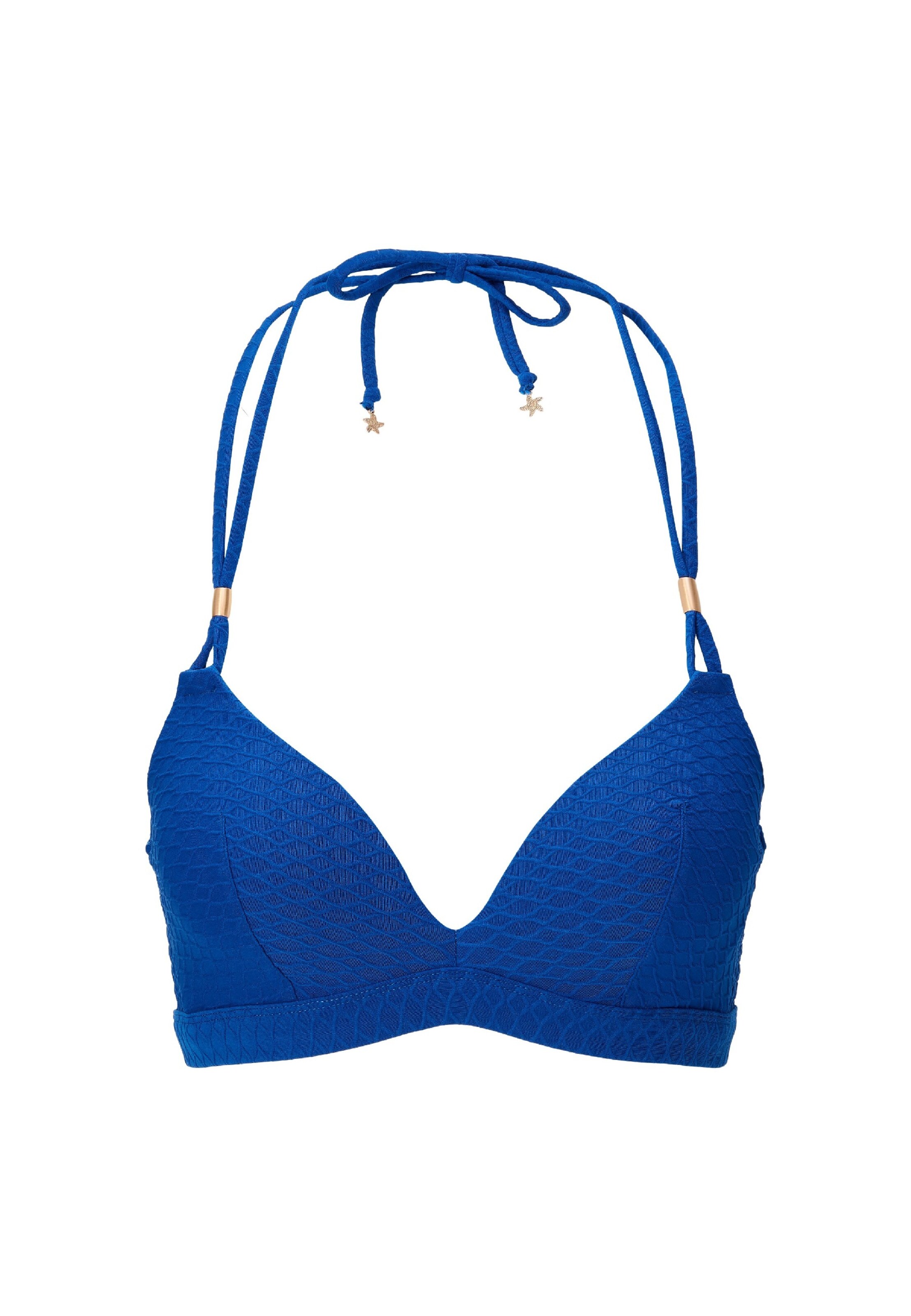 LingaDore Triangel Bikinitop in Blauw: voorkant