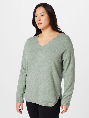 ONLY Carmakoma Pullover 'Margareta' i grøn: forside