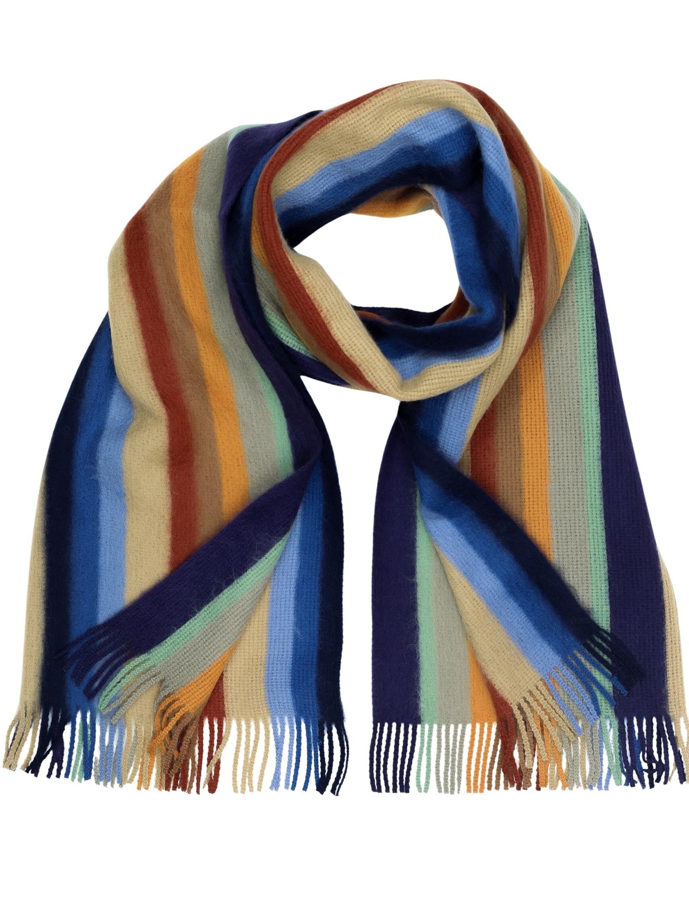COLLEZIONE ALESSANDRO Scarf 'Farbstreifen' in Mixed colors: front