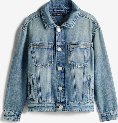 TOMMY HILFIGER Демисезонная куртка в Джинсовый синий / Светло-красный / Джинсовый белый, Обзор товара