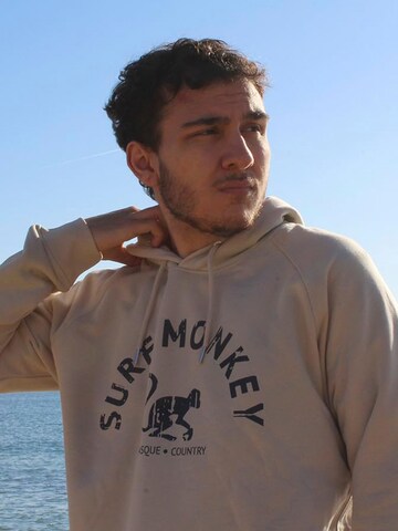 Surf Monkey - Sweatshirt em bege