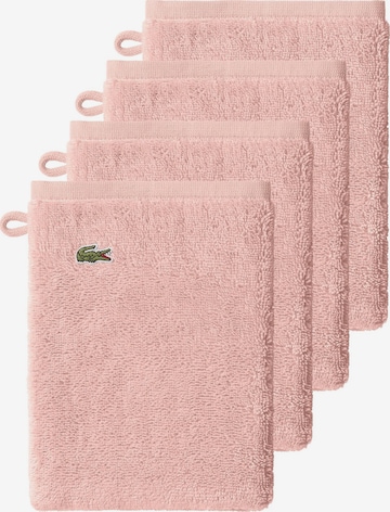 LACOSTE Handtuch 'LLECROCO' in Pink: Vorderseite