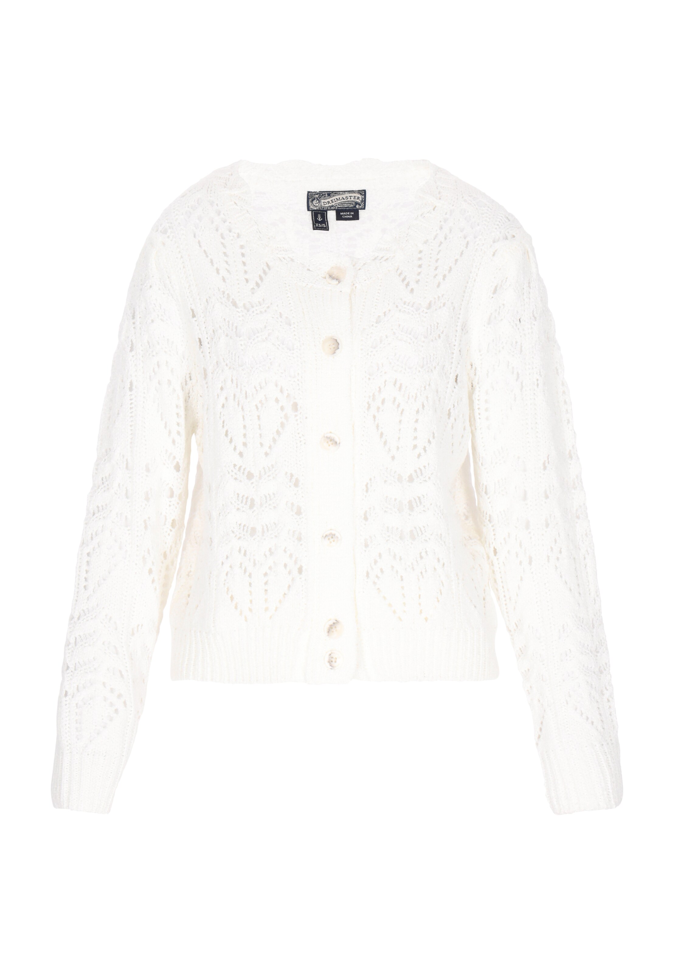 DreiMaster Vintage Kampsun, värv valge: eest vaates