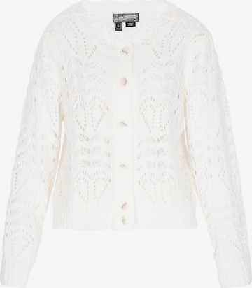 balts DreiMaster Vintage Adīta jaka: no priekšpuses