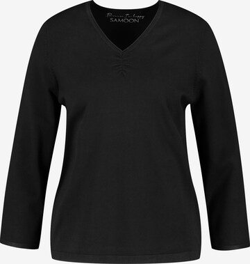 SAMOON Sweater in Black: front