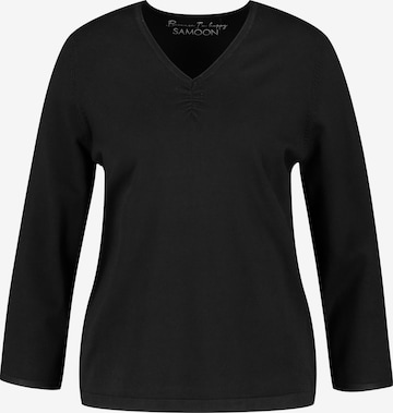 Pull-over SAMOON en noir : devant