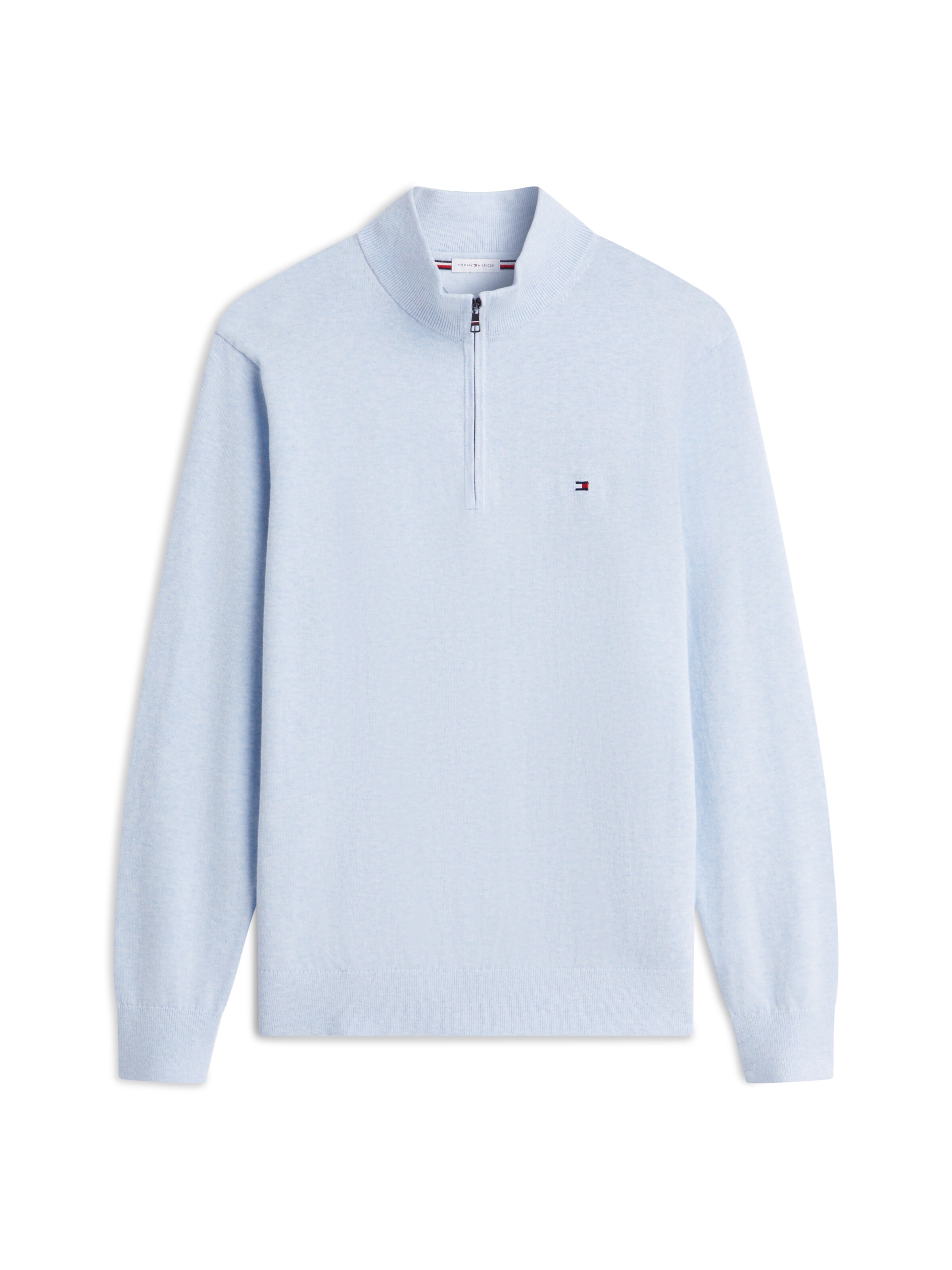 TOMMY HILFIGER Svetr 'ESSENTIAL' – modrá: přední strana