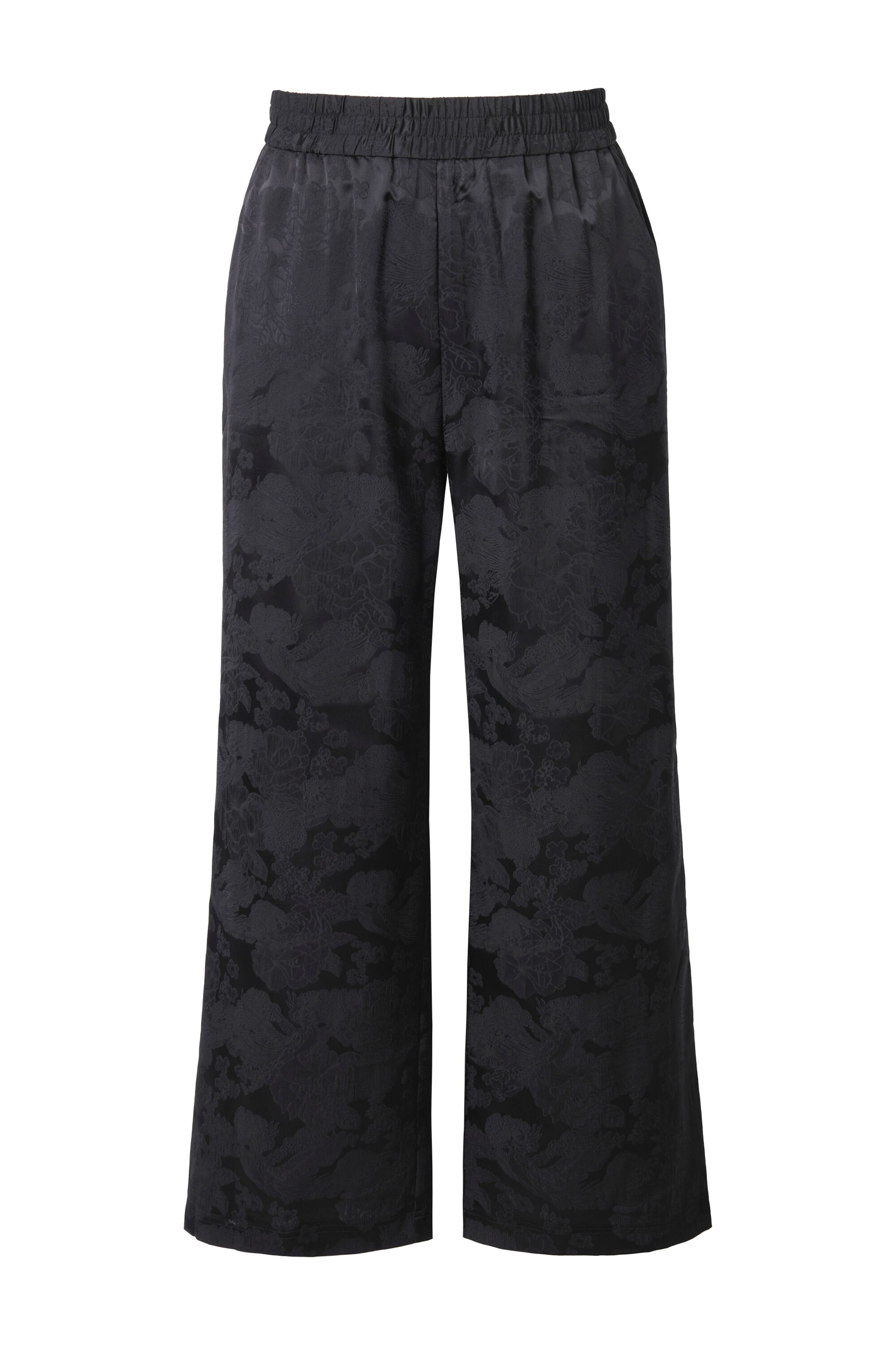 Studio Untold Wide leg Trousers in Black: front