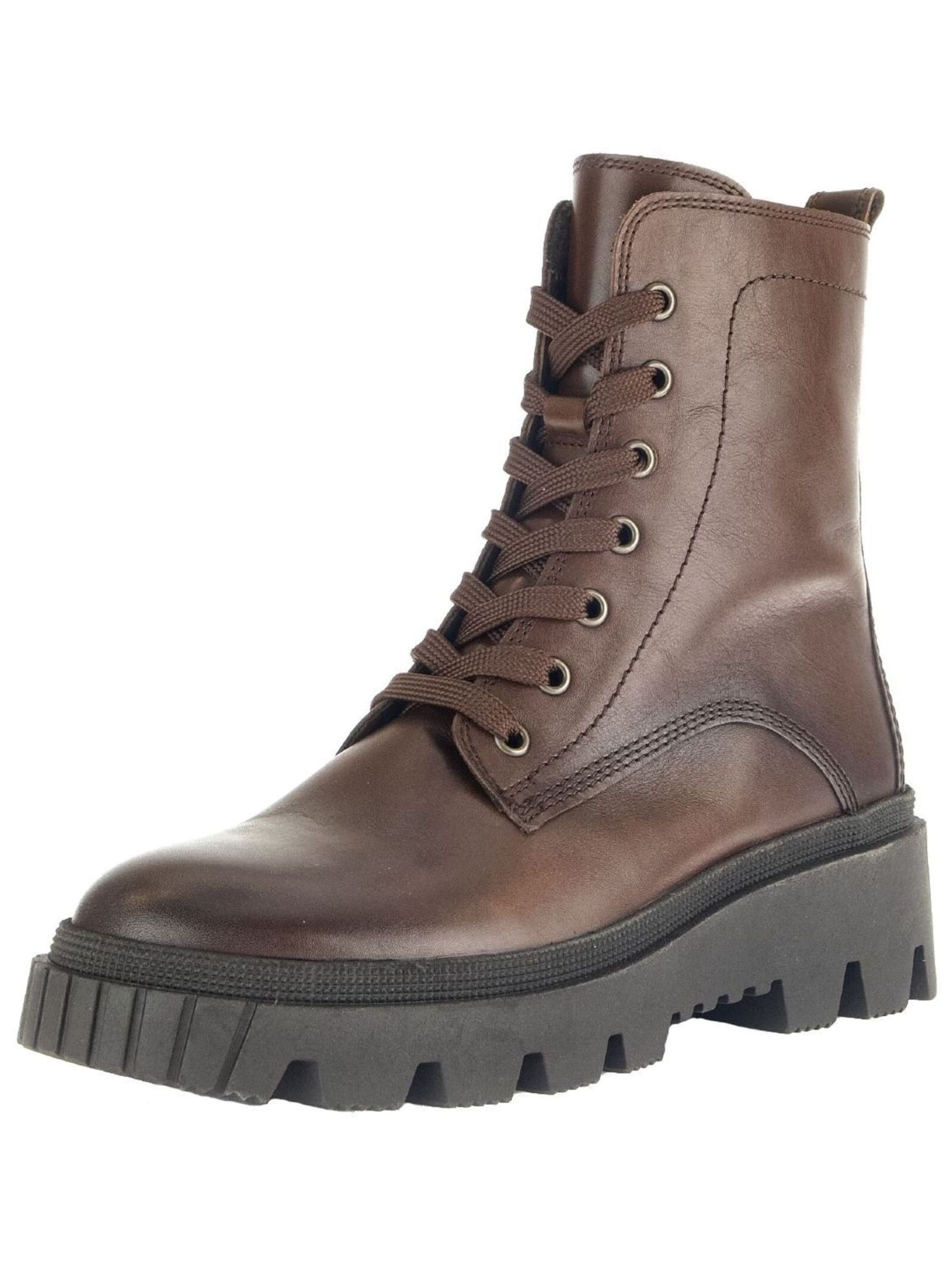 Bottines à lacets GABOR en marron : devant