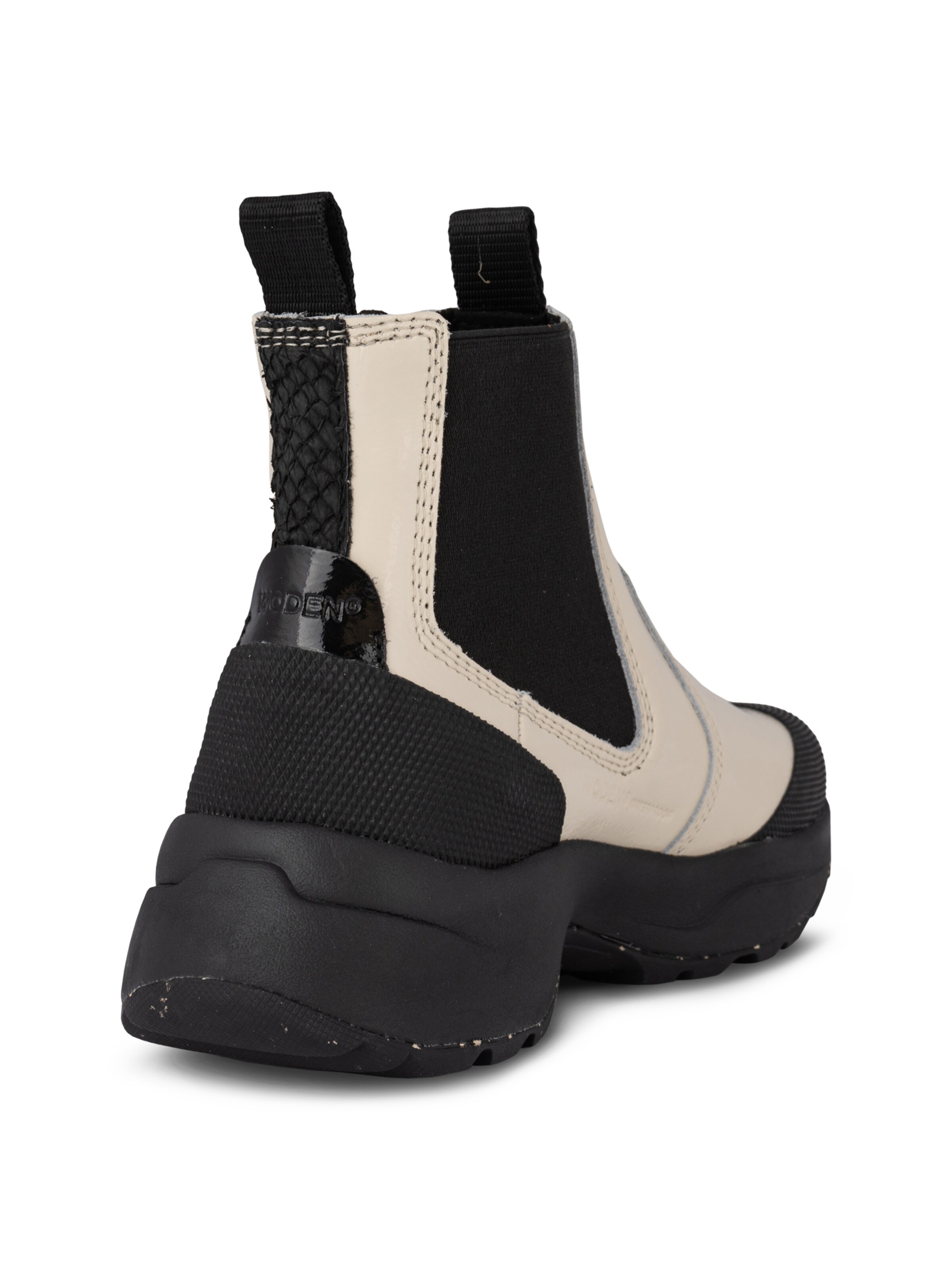 WODEN Chelsea Boots 'Hega Patent' i beige