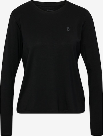 T-shirt fonctionnel Hummel en noir : devant