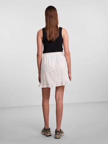 PIECES Skirt 'Lavine' in White