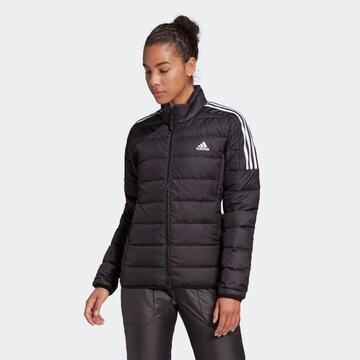 ADIDAS SPORTSWEAR Outdoorová bunda 'Essentials Down' - Čierna: predná strana