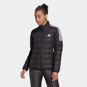 ADIDAS SPORTSWEAR - Casaco outdoor 'Essentials Down' em preto: frente