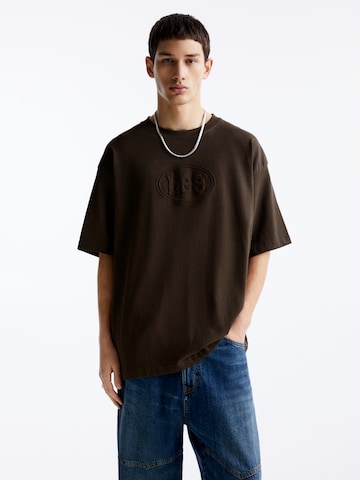 T-Shirt Pull&Bear en marron