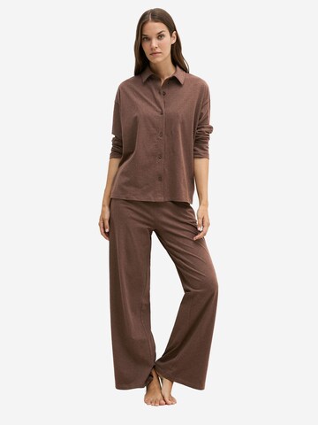 Chemisier ' Loungewear-Styles ' Marc O'Polo en marron : devant