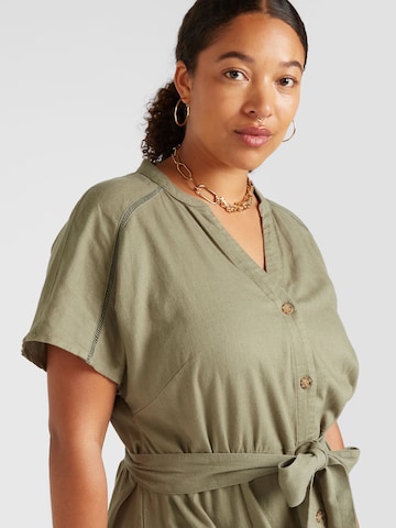 Robe-chemise 'CARCARO' ONLY Carmakoma en vert
