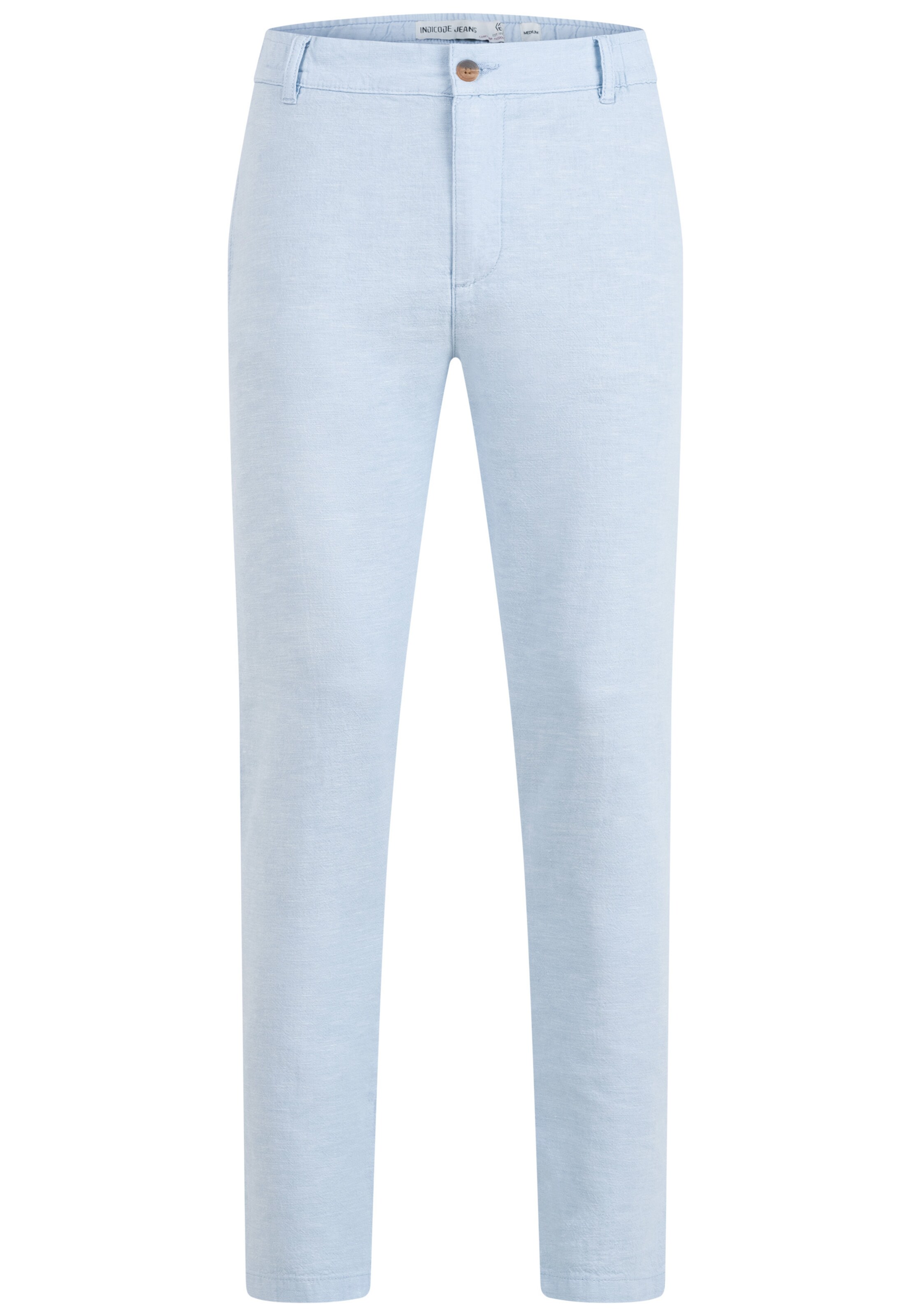 INDICODE JEANS Chino 'Lino' in de kleur Lichtblauw, Productweergave