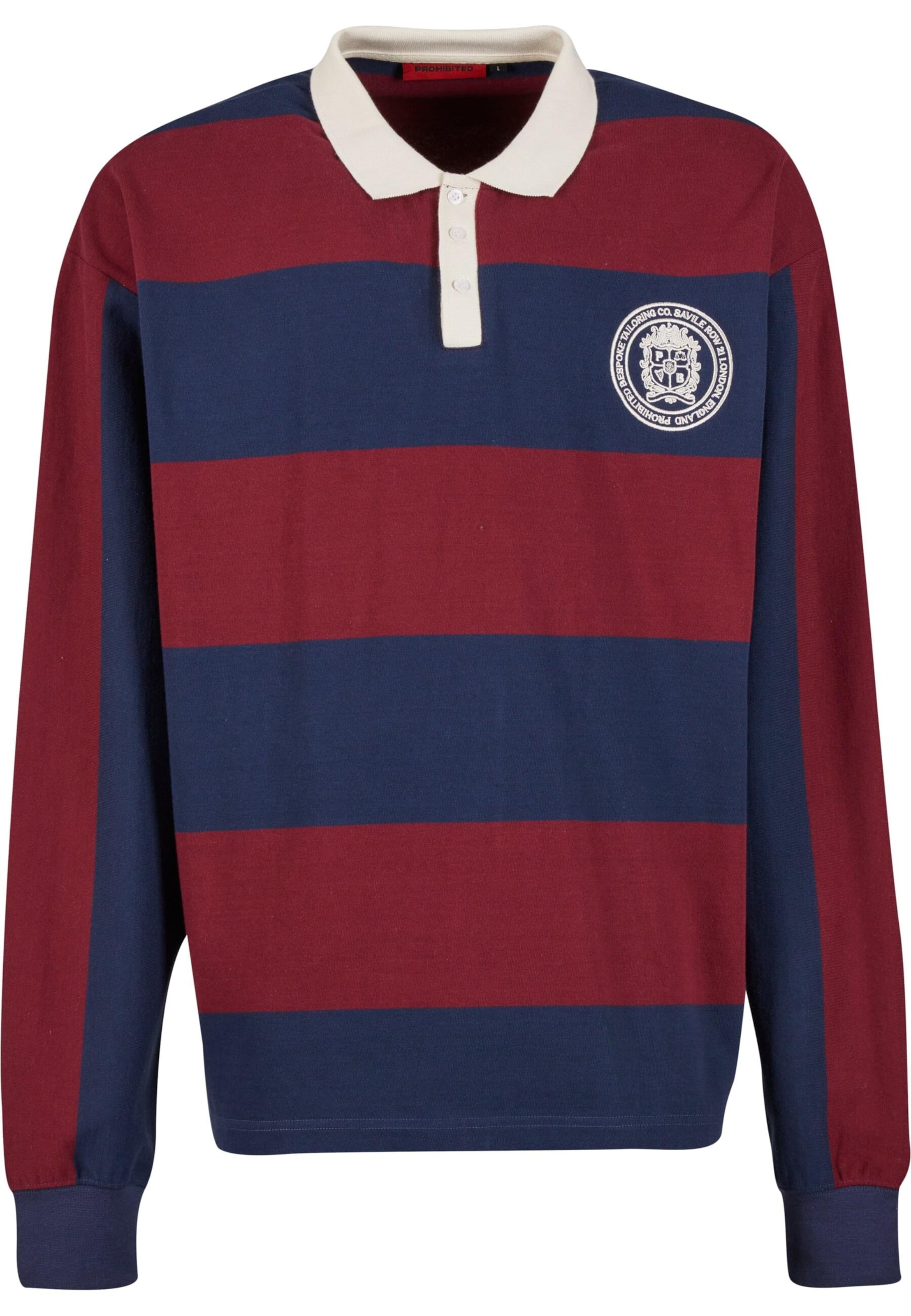 Prohibited Shirt in Rood: voorkant