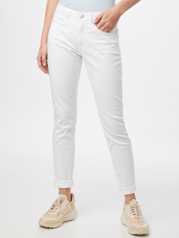 OPUS Slim fit Jeans 'Elma' in White Denim
