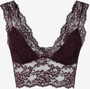 Soutien-gorge 'Lina' PIECES en rouge : devant