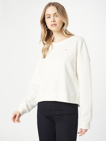 TOMMY HILFIGERSweater majica - bijela boja: prednji dio